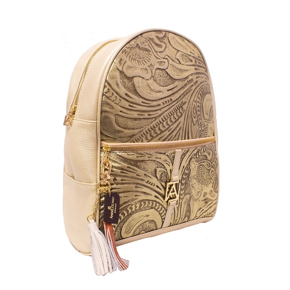 AngeLozano Chiapas Chiseled Gold Backpack main image 4